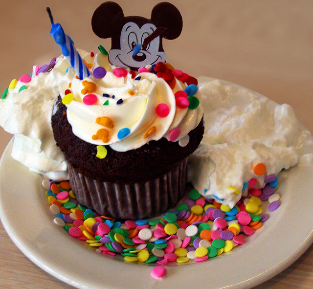 Walt Disney World Birthday Cupcake