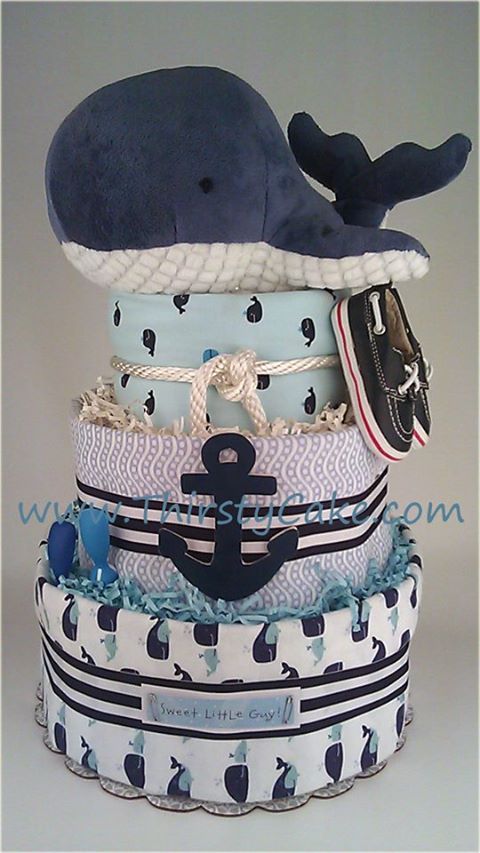 13 Photos of Whale Diaper Cakes For Baby Shower