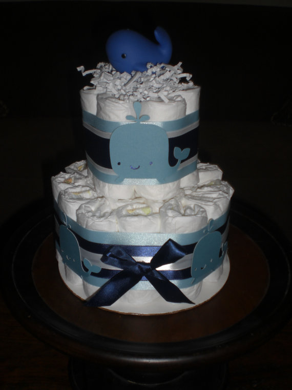 Whale Themed Baby Shower Cake