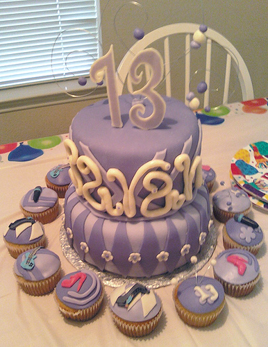 13th Birthday Cupcake Cake