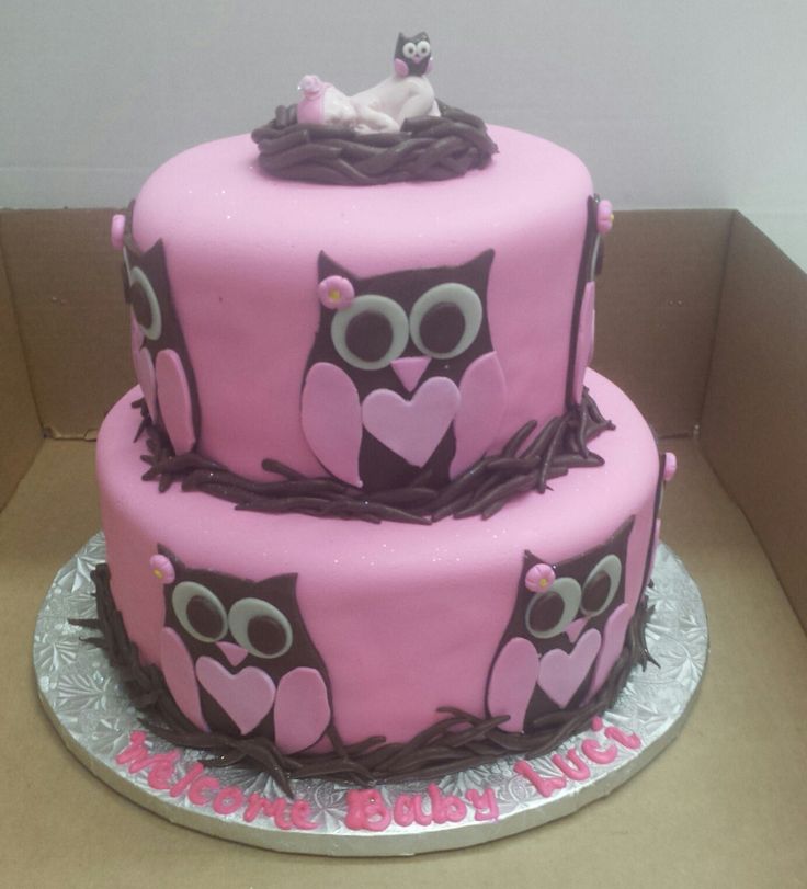 2 Tier Fondant Cake Baby Shower