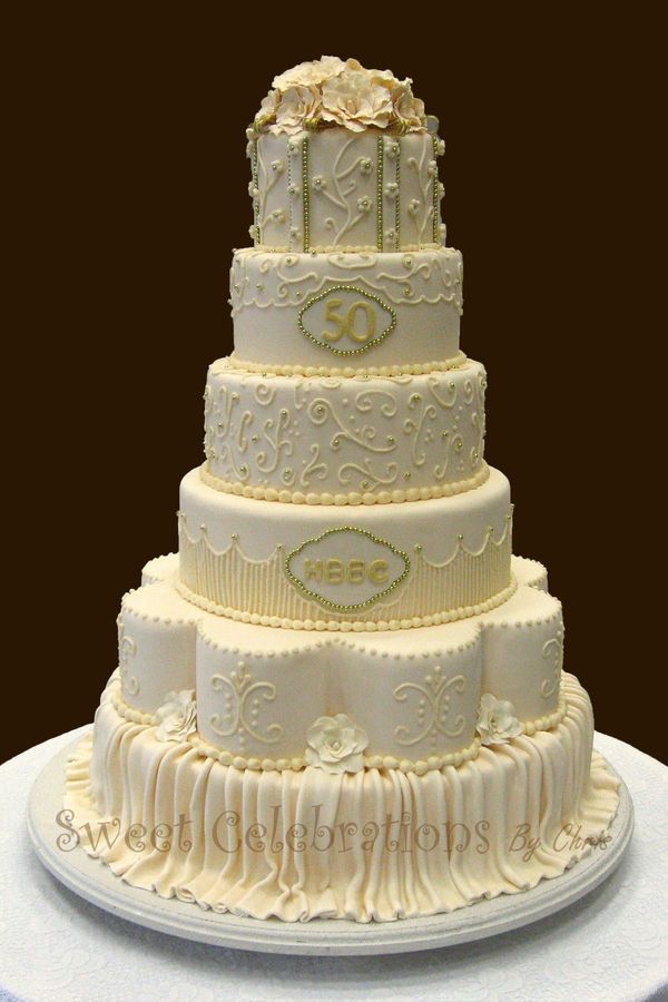 50th Wedding Anniversary Cake Ideas