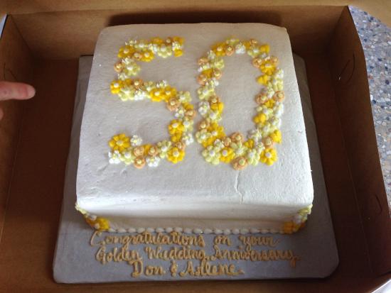 50th Wedding Anniversary Cake