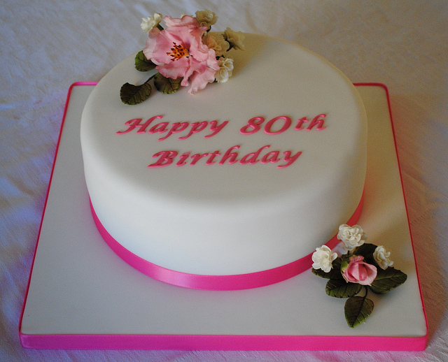 80th Birthday Cake