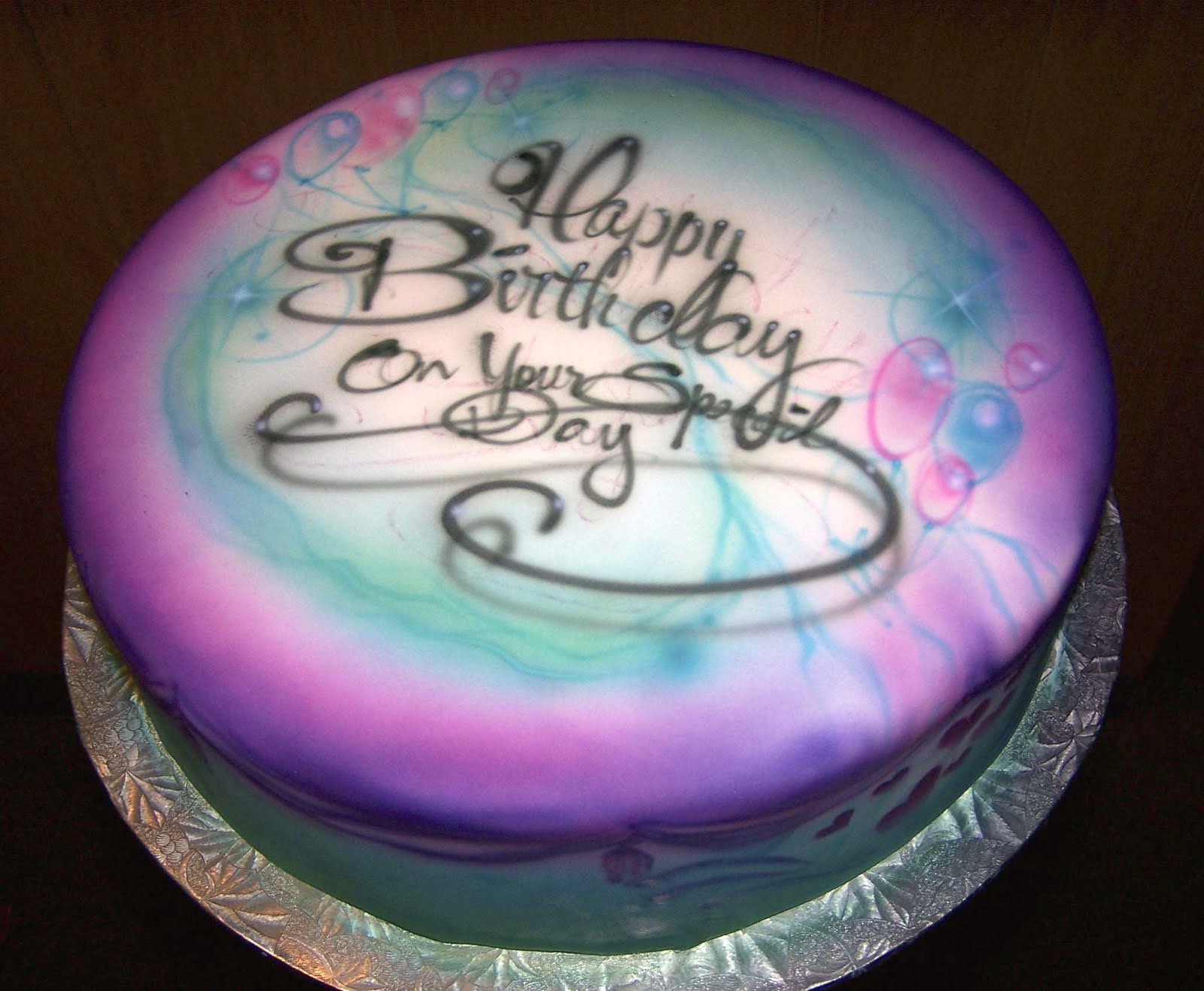 12 Photos of Airbrush Cakes Anniversary