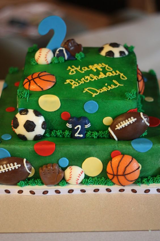 7 Photos of All Sports Theme Birthday Cakes