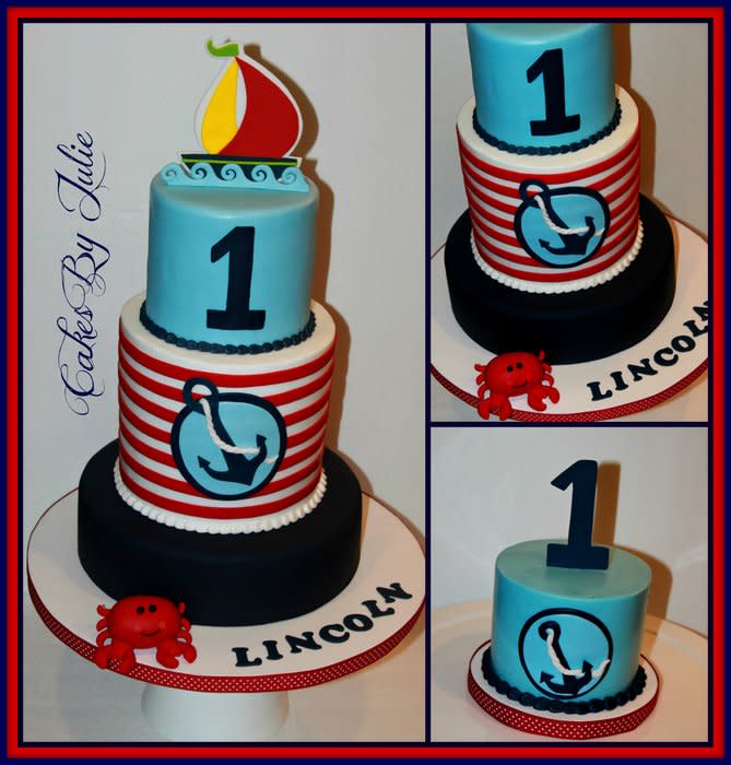 10 Photos of Anchor Away Birthday Cakes