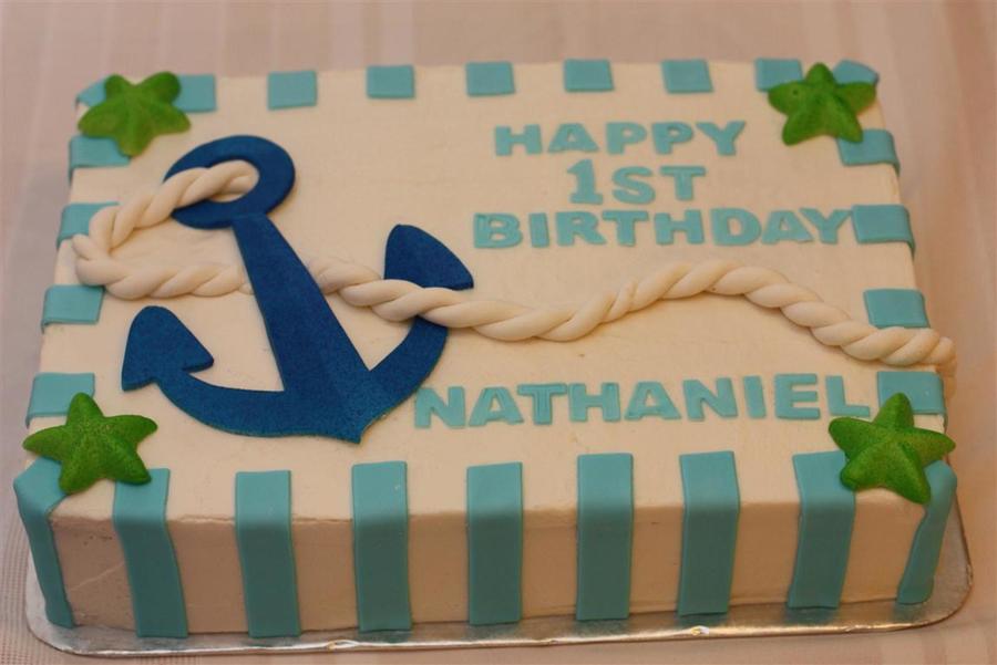 Anchor Birthday Party Cakes