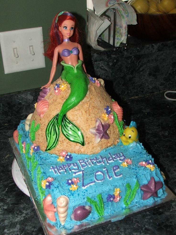 7 Photos of Wilton Little Mermaid Birthday Cakes