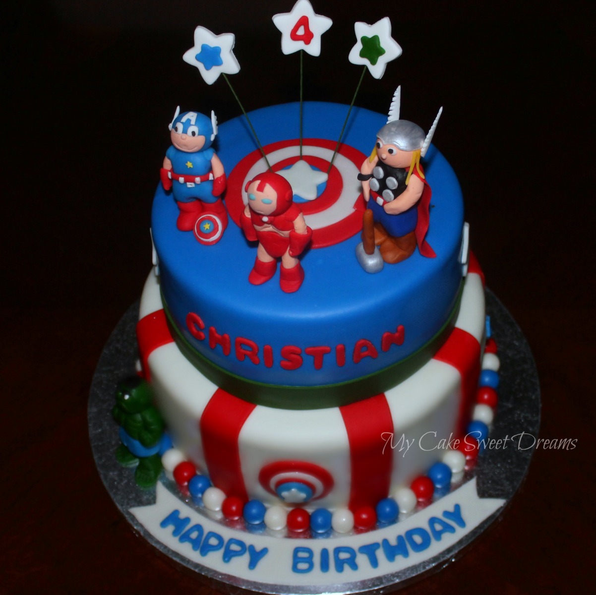 Avengers Birthday Cake