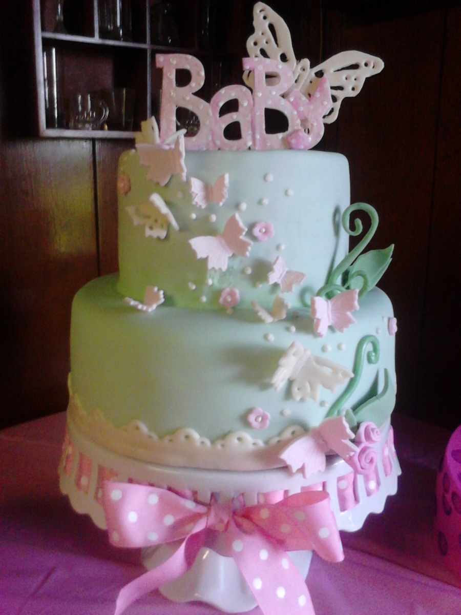 Baby Shower Cake Butterflies