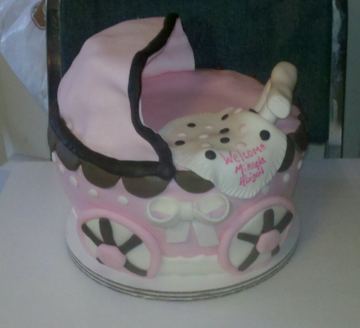 Baby Shower Carriage Cake