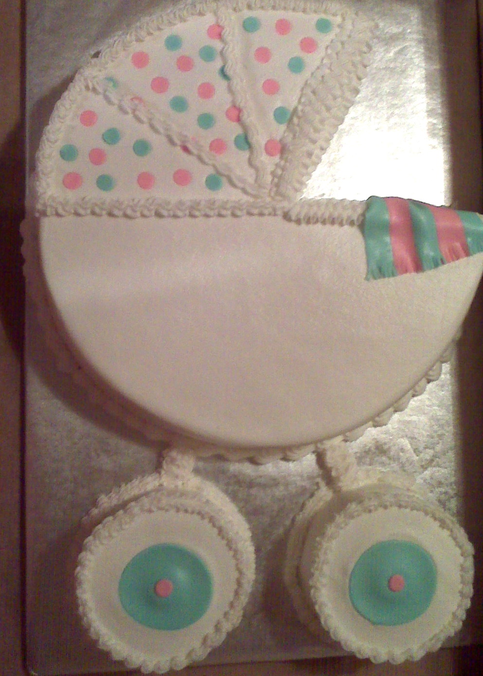 Baby Shower Carriage Cake