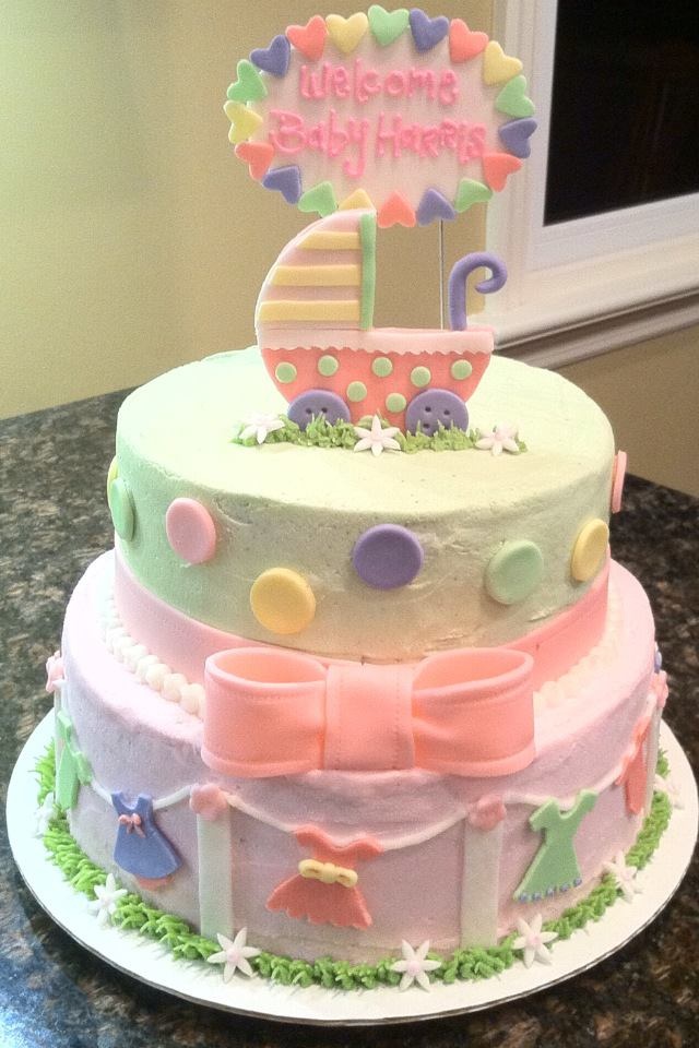 Baby Shower Carriage Cake