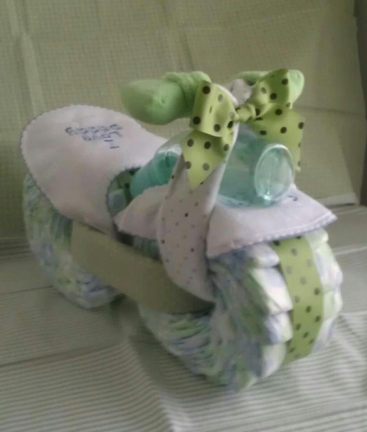 Baby Shower Motorcycle Diaper Cake