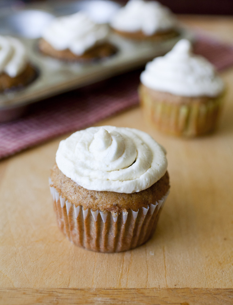 Banana Cupcakes with Cream Cheese Frosting