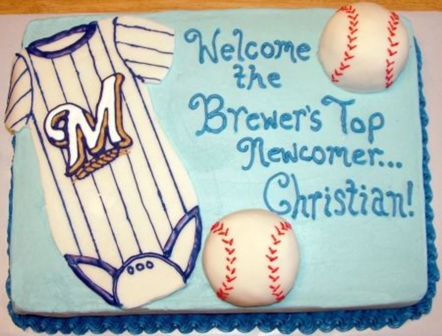 Baseball Baby Shower Sheet Cakes