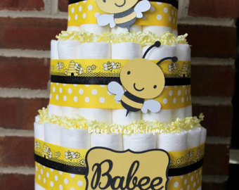 Bee Baby Shower Cake