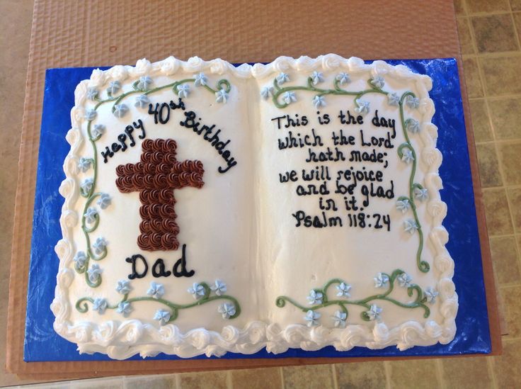 Bible Birthday Cake