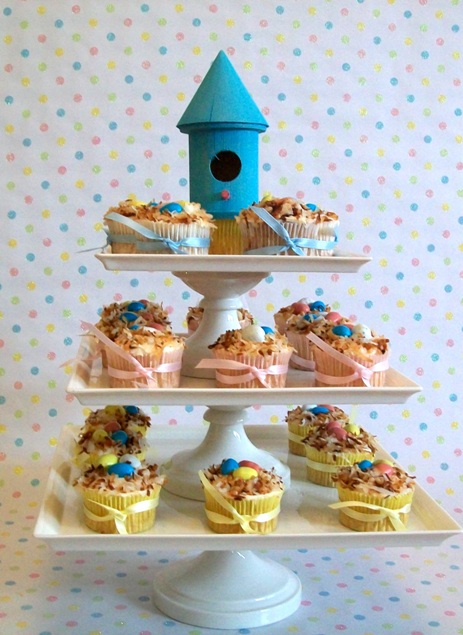 Bird Baby Shower Cupcakes Ideas