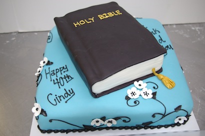 Birthday Bible Cake Design