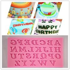 Birthday Cake Alphabet Letters