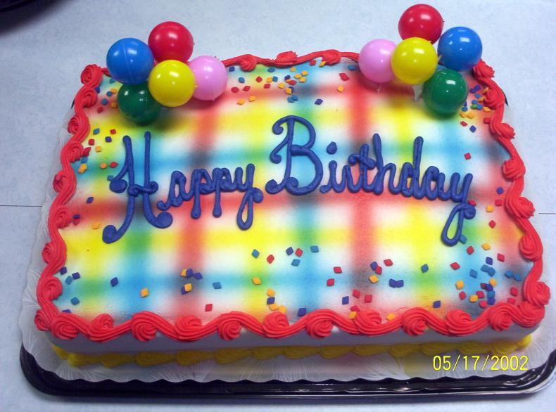 Birthday Sheet Cake Airbrush