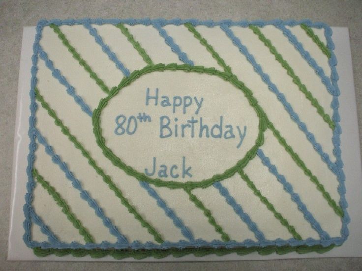 Birthday Sheet Cake Ideas for Men