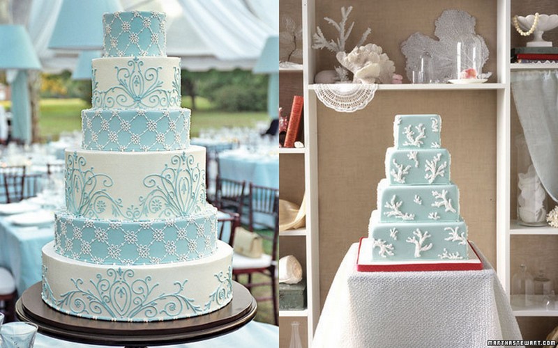 11 Baby Blue And White Wedding Cakes Photo Baby Blue And White