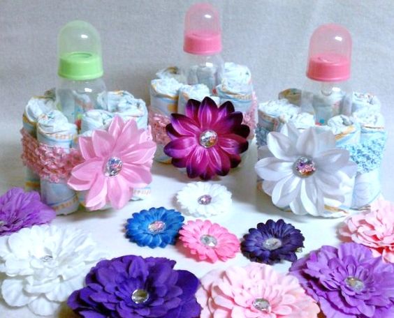 Bottles Baby Shower Diaper Cake