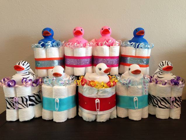 Boy Baby Shower Gift Diaper Cake