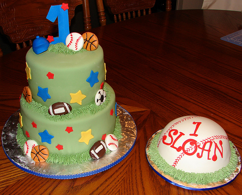 Boys 1st Birthday Sports Cakes