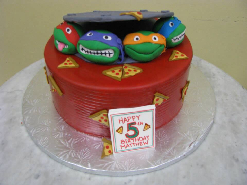 Boys Ninja Turtles Birthday Cake