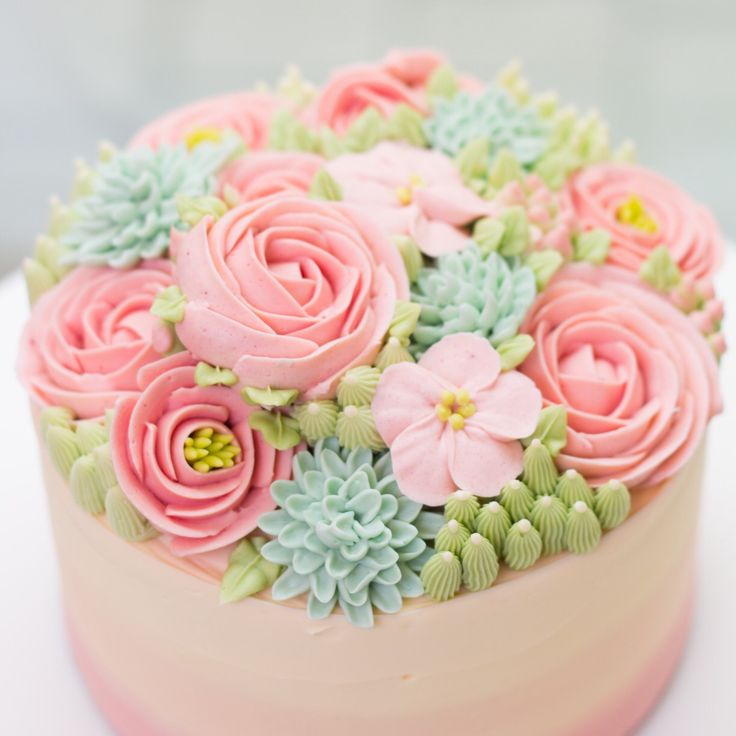 Buttercream Flower Cake Ideas