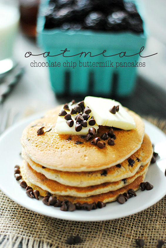 Buttermilk Chocolate Chip Pancakes