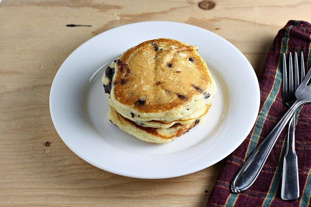 Buttermilk Chocolate Chip Pancakes