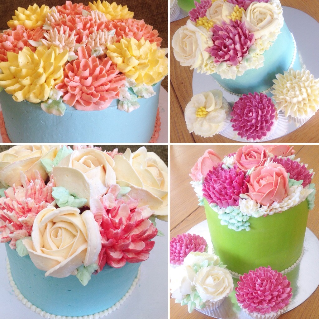 Cake with Buttercream Flowers