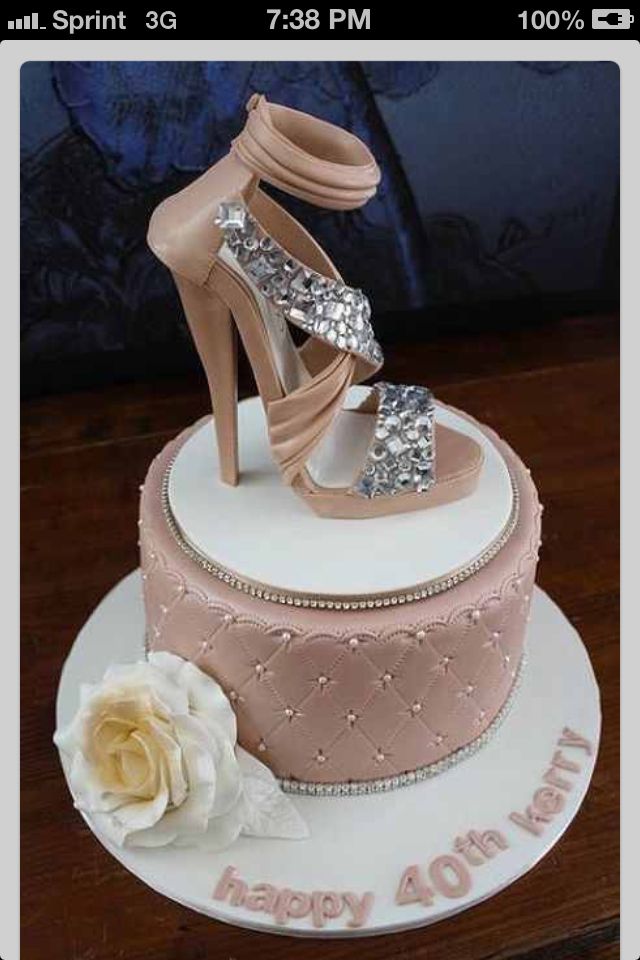 Cake with Shoe On Top