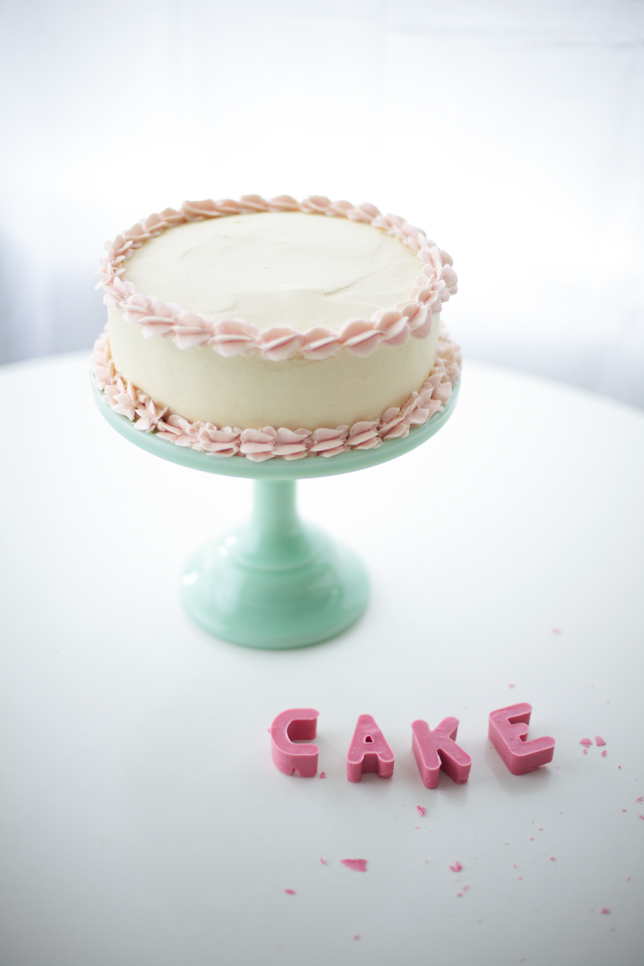 Candy Letters for White Cake