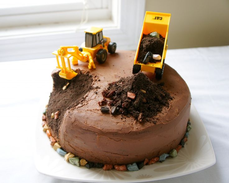 Construction Truck Birthday Cake