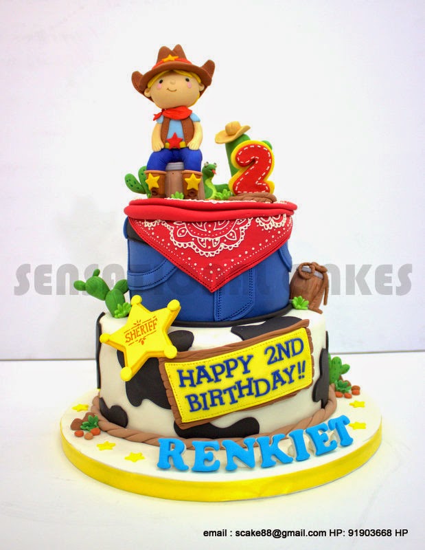 Cowboy Theme 1st Birthday Cakes