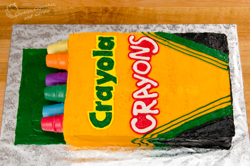 Crayola Crayon Box Cake Template