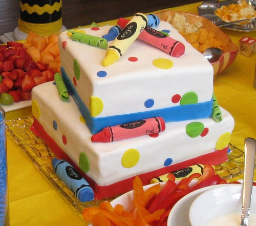 Crayon Birthday Cake