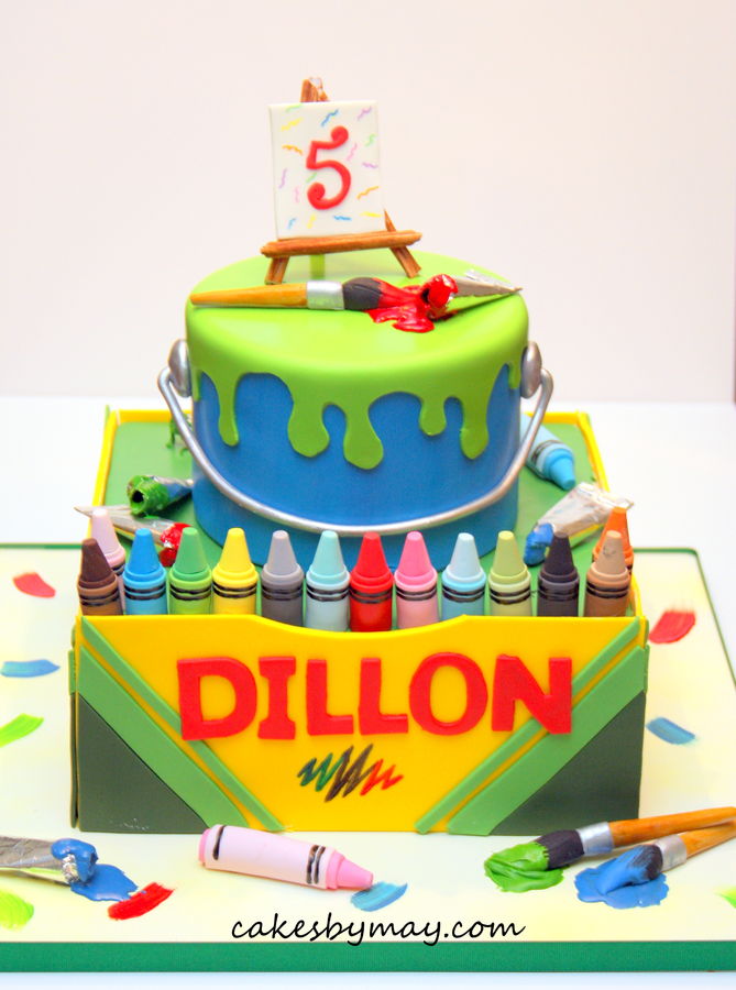 Crayon Birthday Cake