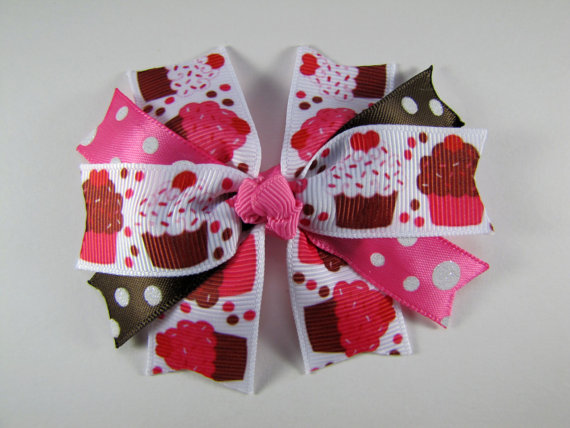 Cupcake Hair Bow