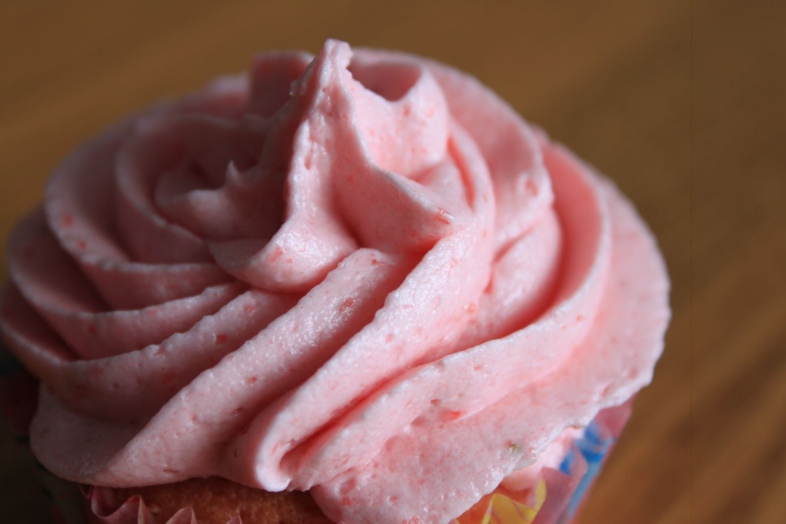 Cupcake with Strawberry Cream Cheese Filling