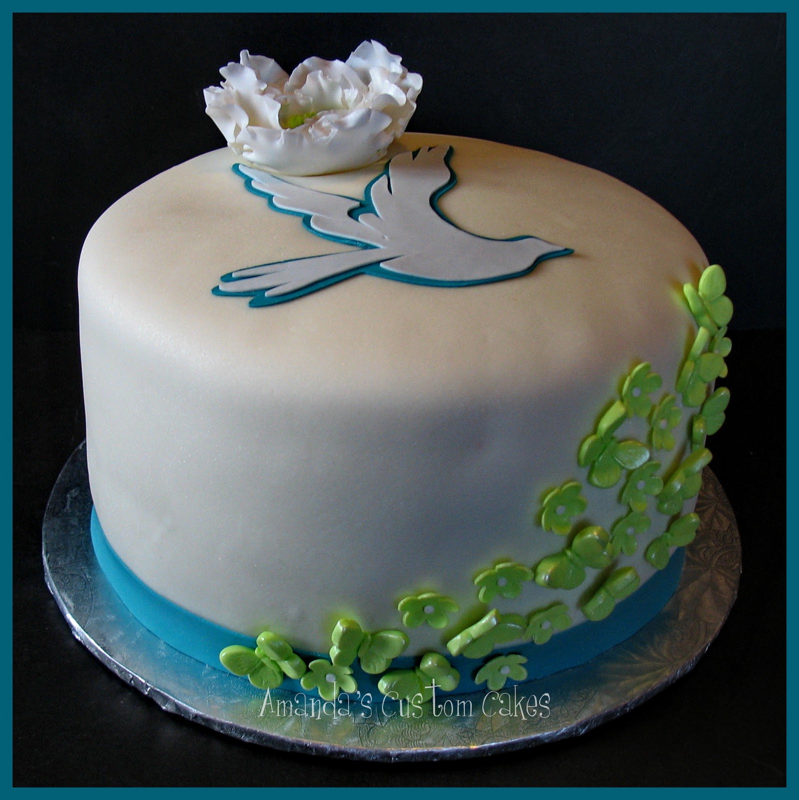 Custom Baptism Cake