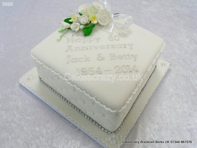 Diamond Anniversary Wedding Cake