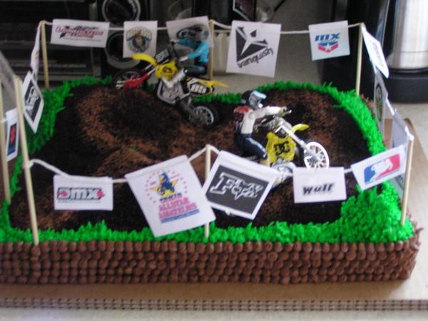 Dirt Bike Birthday Cake