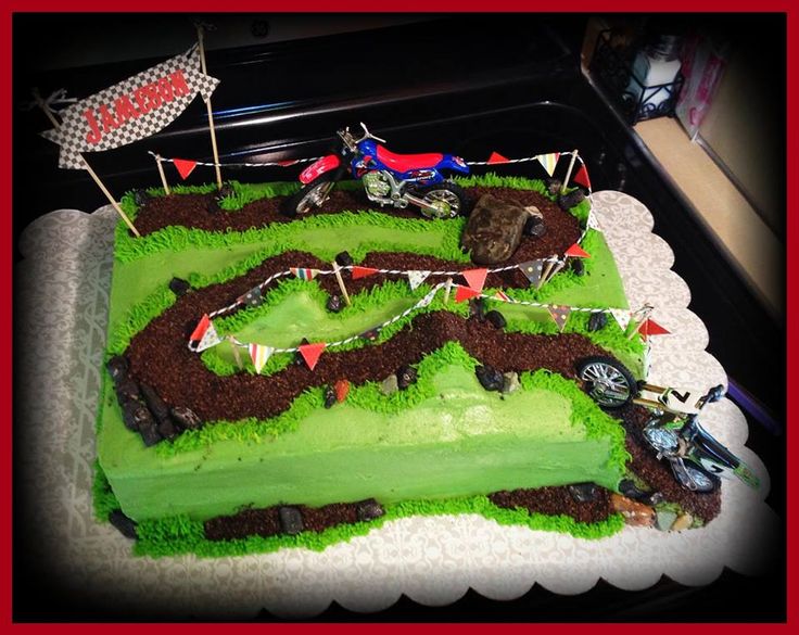 Dirt Bike Cake